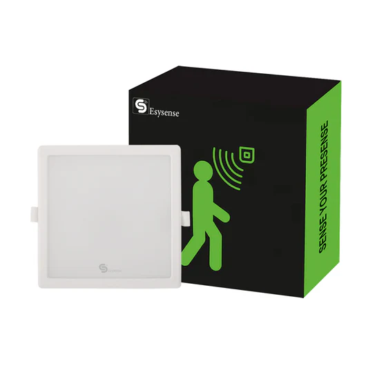 Motion Sensor Square Panel Light 20W On/Off Concealed